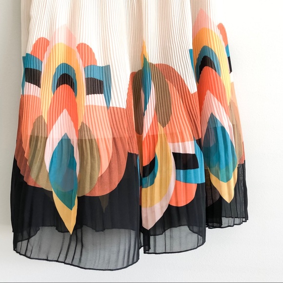 Forever 21 Pleated Swing Skirt Multi-Color Size M - Picture 4 of 6